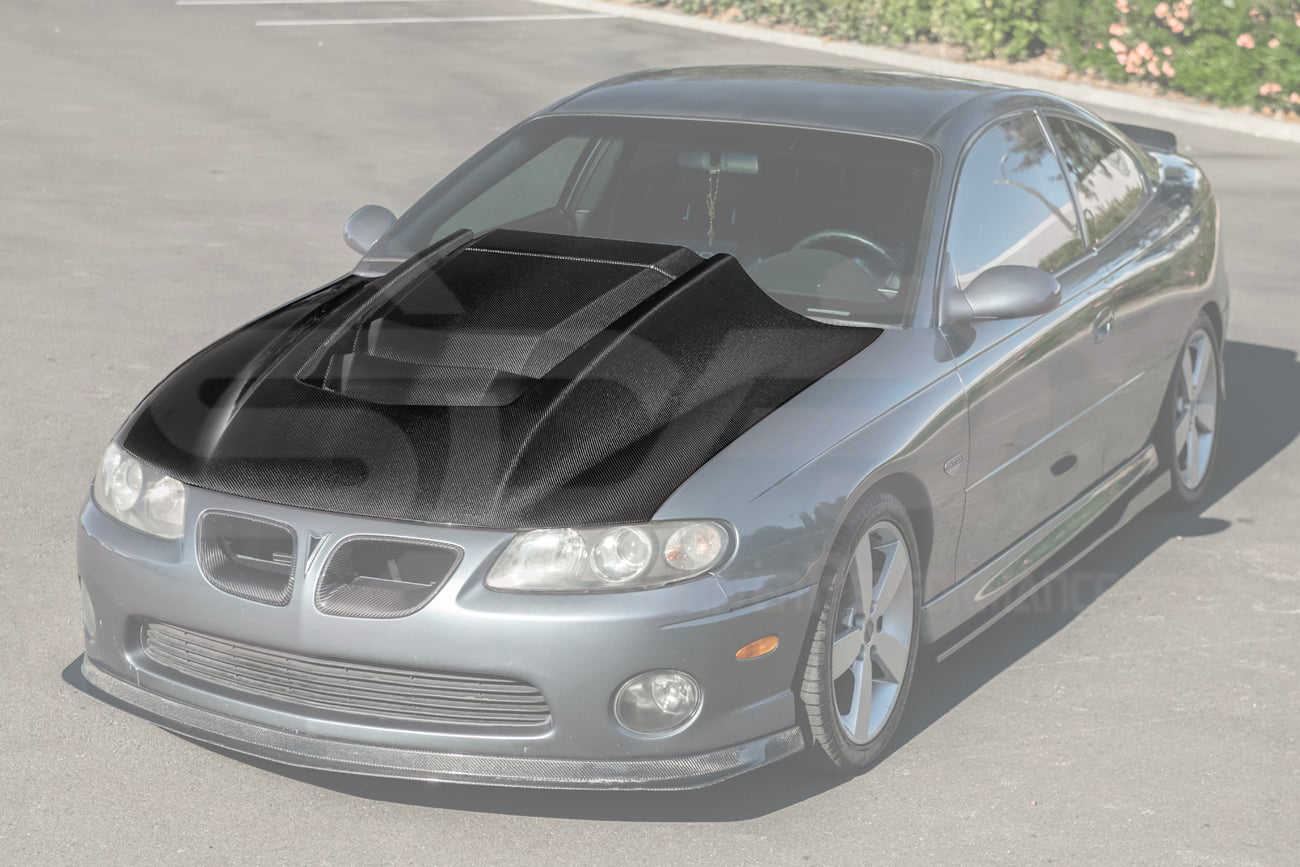 2004-2006 PONTIAC GTO | ZR1 STYLE CARBON FIBER FRONT VENTED COWL HOOD